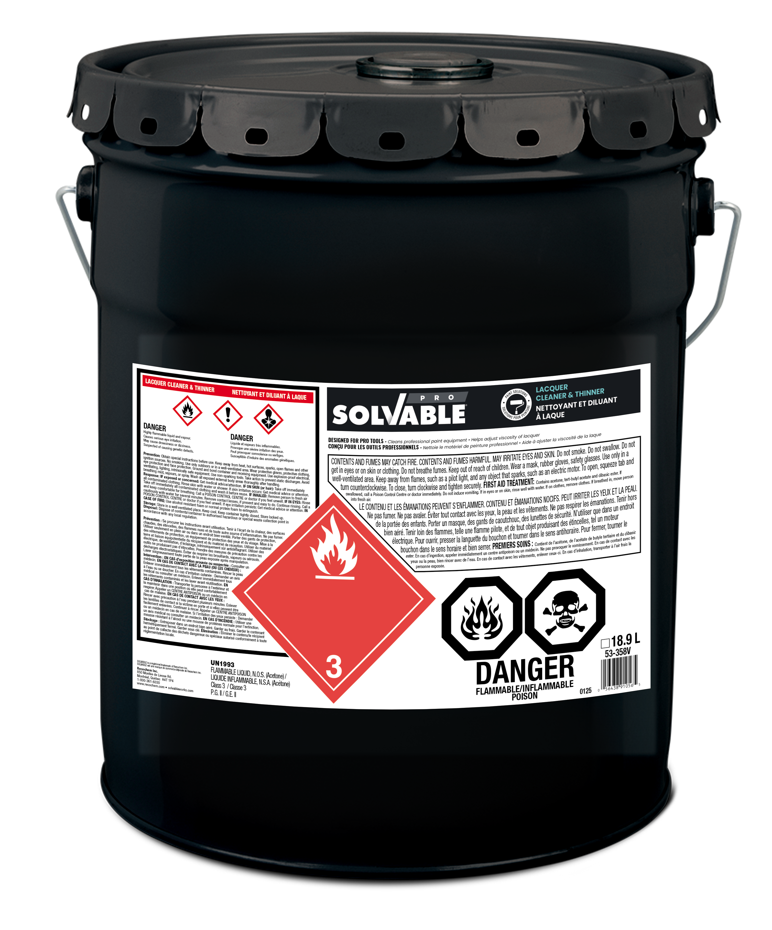 Diluant à laque Solvable™ 18,9 L